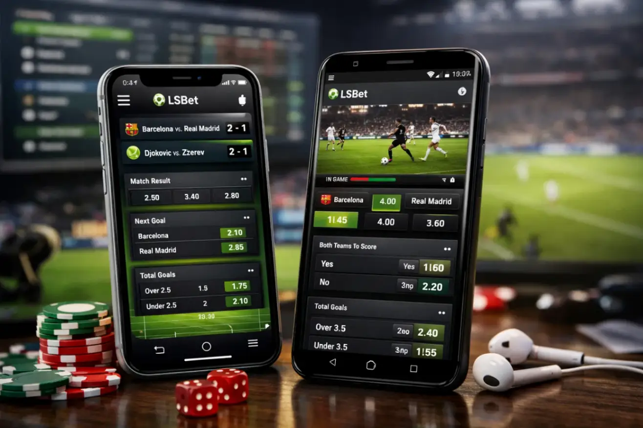 LSBet app mobile iOS Android apostas ao vivo
